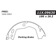 CENTRIC PARTS Centric Brake Shoes, 111.09630 111.09630